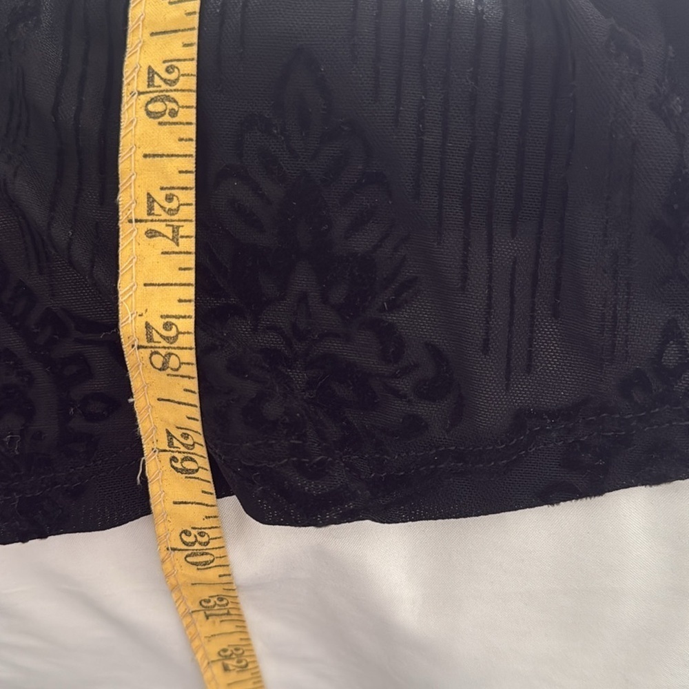 Sheer Black Women's Top by Torrid, Cinched Waist, Dress up or Wear with Jeans! - Picture 12 of 13